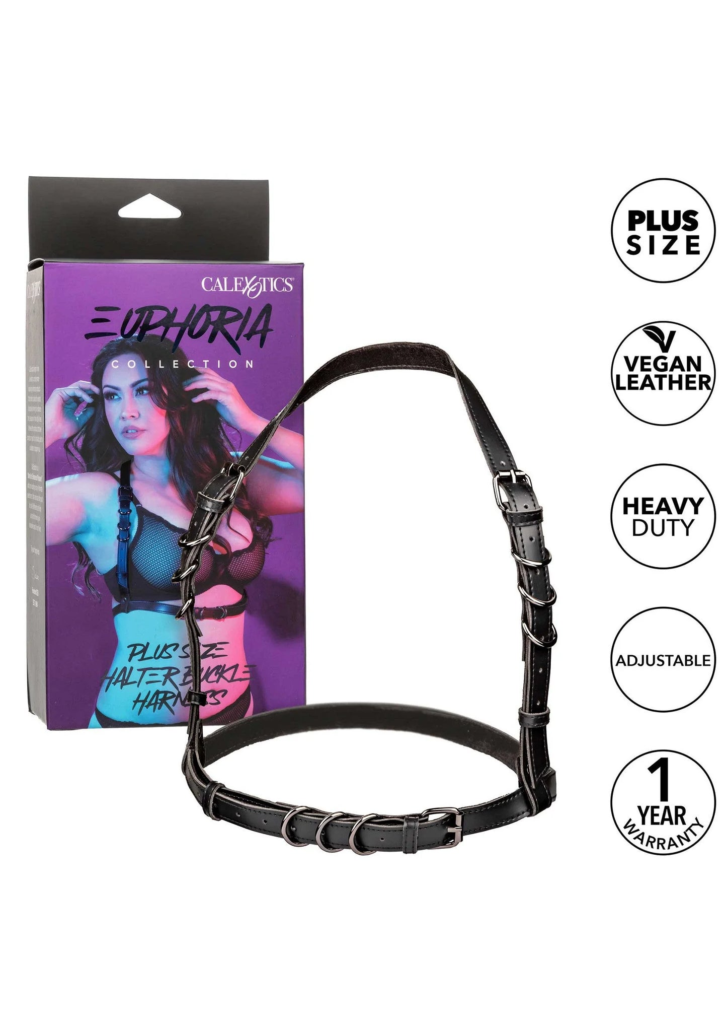 Euphoria Collection Plus Size Halfter-Schnallengeschirr von CalExotics