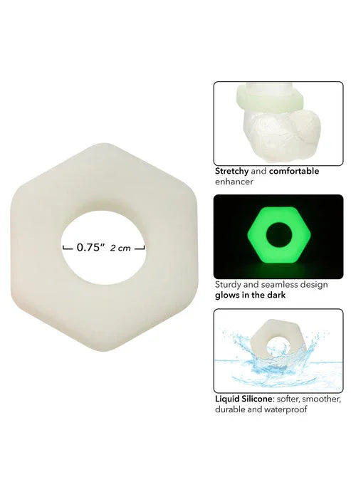 Silicone Prolong Sexagon Ring by CalExotics