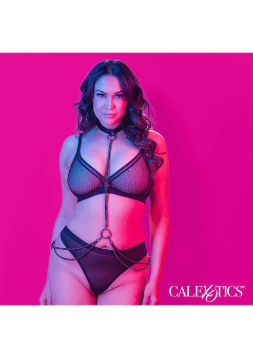 Chain Halter & Collar Plus by CalExotics
