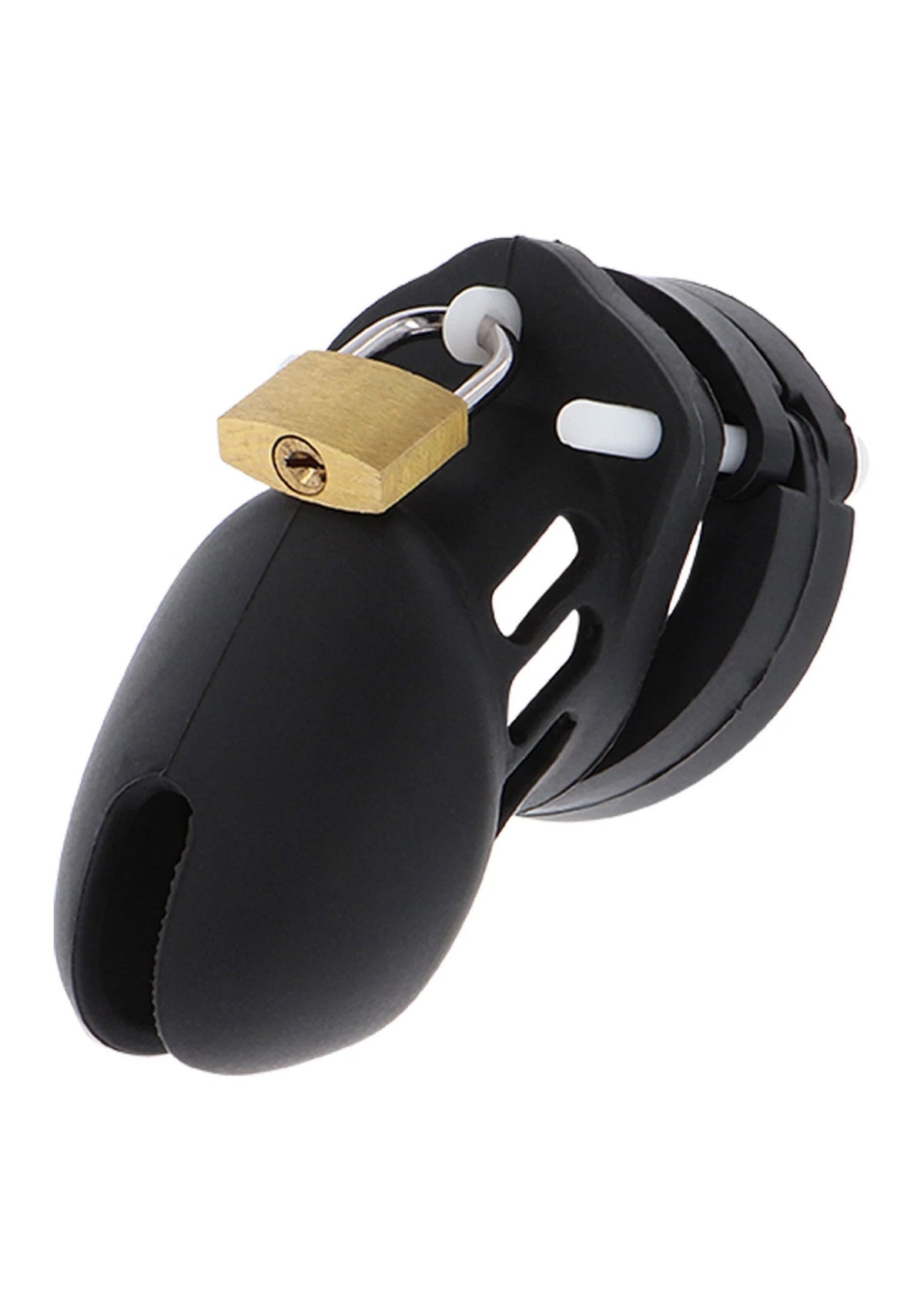 Bestel: Chastity Cock Cage Silicone Small - bij Happytoys: de erotische sex webshop | liever Happy dan Easy ⭐⭐⭐⭐⭐ - Default Title - 16822 - BLACK