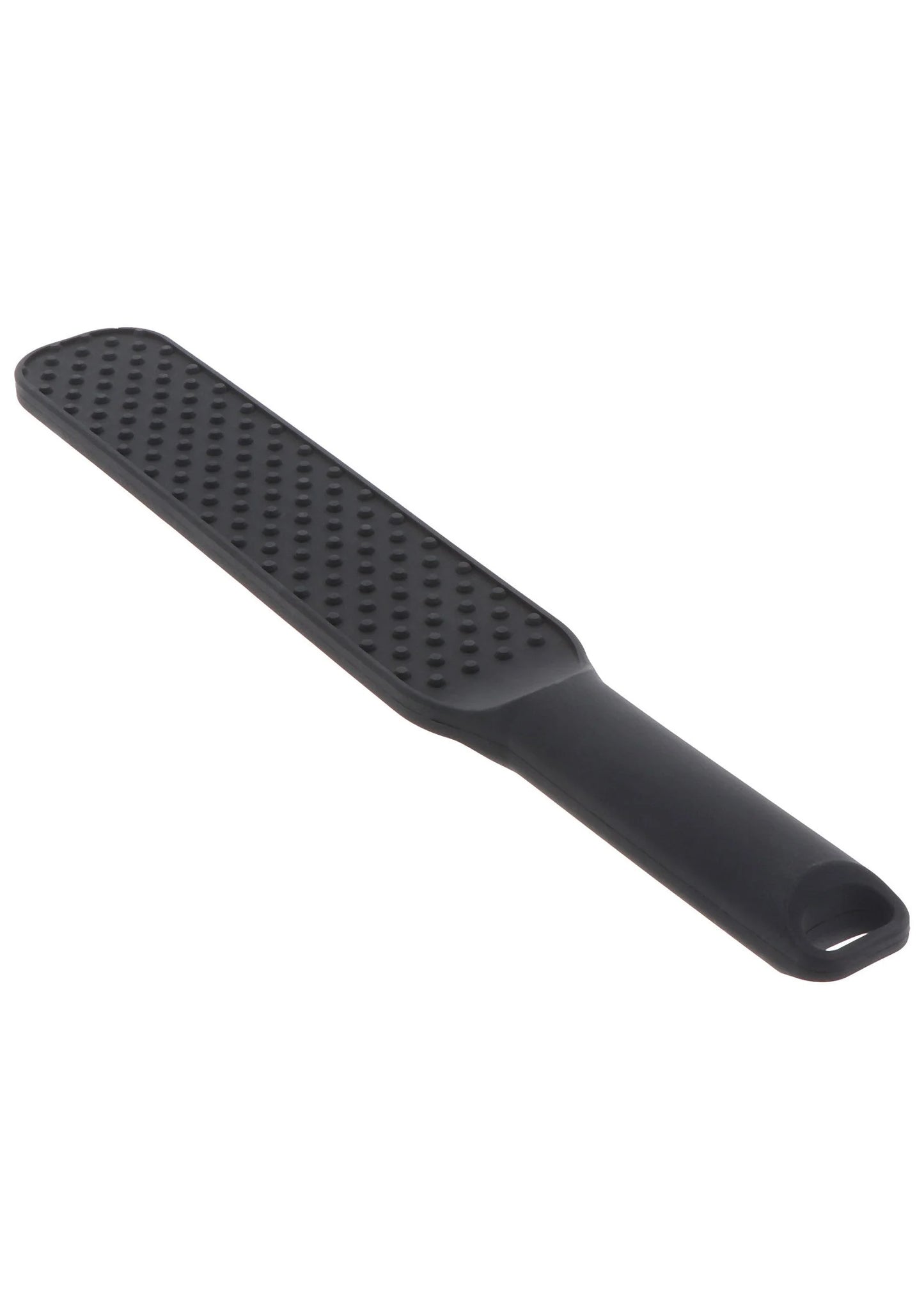 Zwarte stekelpaddle, zijaanzicht; perforatierooster op de kop