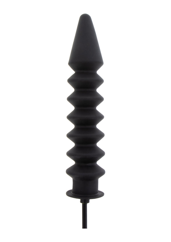 Inflatable Ribbed Plug Expert Buttplug by Hidden Desire Extreme