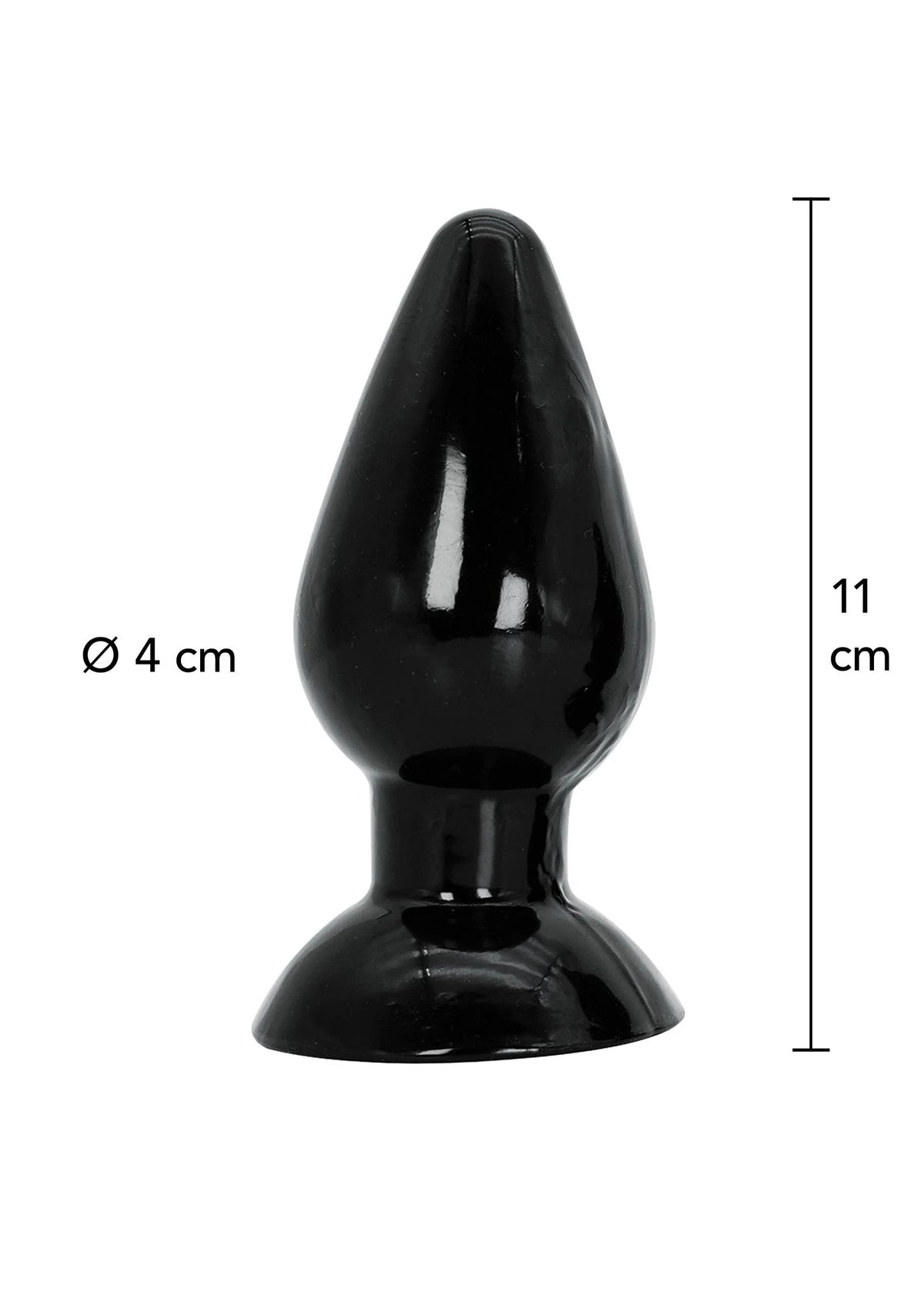 Bestel: Buttplug Medium 11 cm - bij Happytoys: de erotische sex webshop | liever Happy dan Easy ⭐⭐⭐⭐⭐ - Default Title - 16862 - BLACK