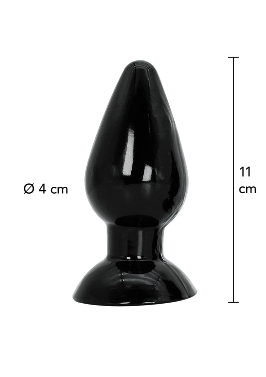 Bestel: Buttplug Medium 11 cm - bij Happytoys: de erotische sex webshop | liever Happy dan Easy ⭐⭐⭐⭐⭐ - Default Title - 16862 - BLACK
