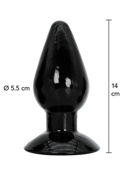 Bestel: Buttplug Large 14 cm - bij Happytoys: de erotische sex webshop | liever Happy dan Easy ⭐⭐⭐⭐⭐ - Default Title - 16863 - BLACK