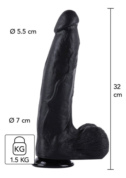 Dildo 32 cm black by Hidden Desire Extreme
