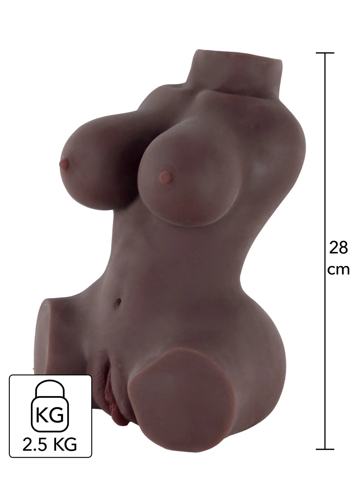 Bestel: Ebony Fuck Goddess Mastubator 2.5 kg by Hidden Desire - bij Happytoys: de erotische sex webshop | liever Happy dan Easy ⭐⭐⭐⭐⭐