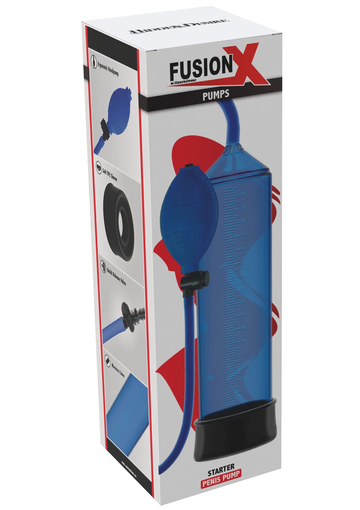 Fusion Starter Penis Pump Black by Hidden Desire