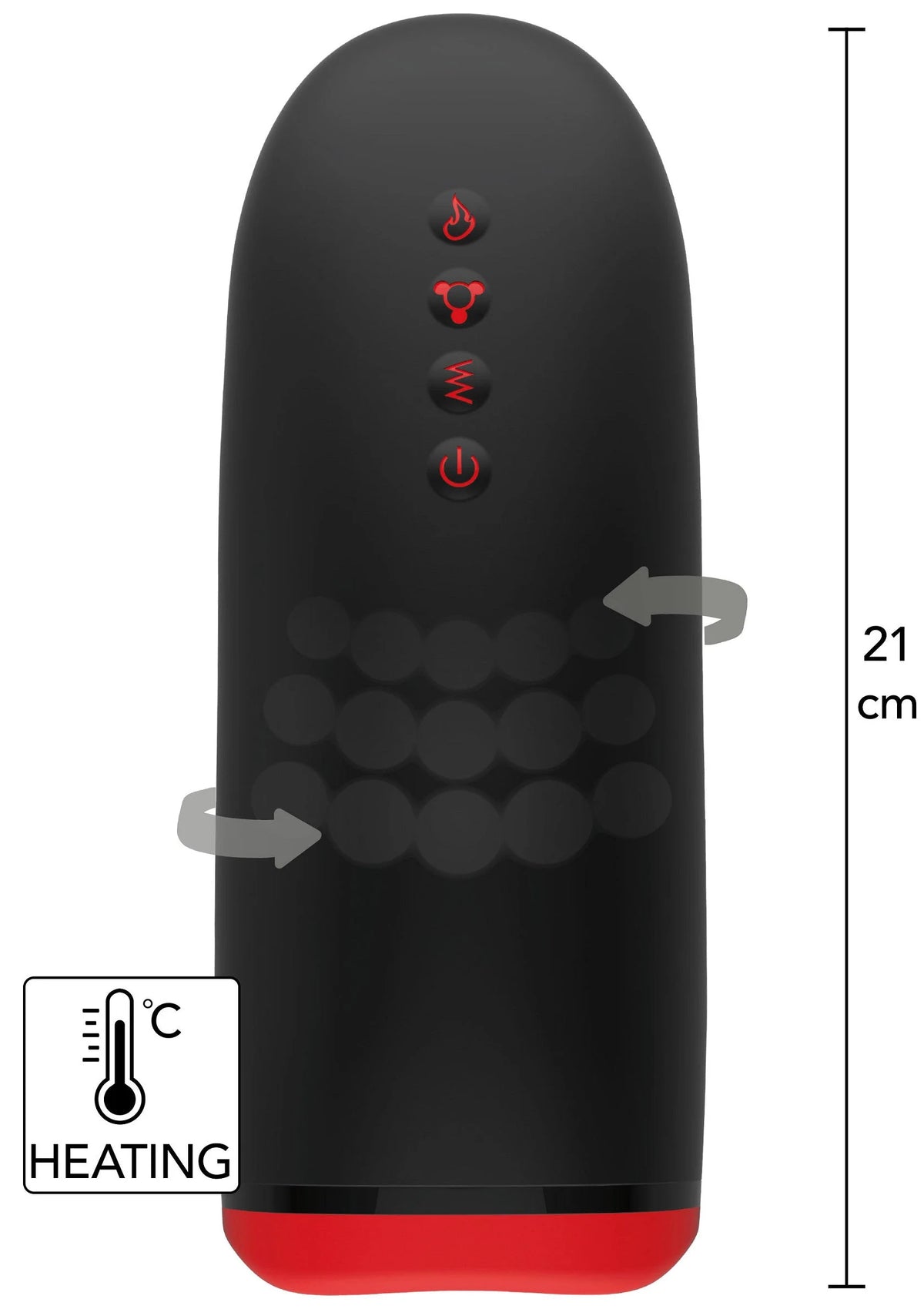 Bestel: Beaded Tongue Masturbator by Hidden Desire - bij Happytoys: de erotische sex webshop | liever Happy dan Easy ⭐⭐⭐⭐⭐