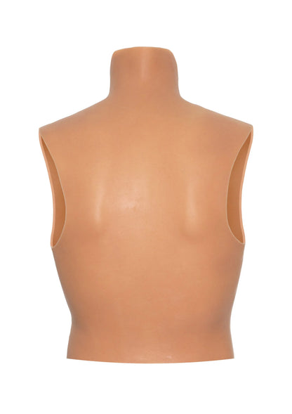 Borstvormende mouwloze top in huidskleur, rug