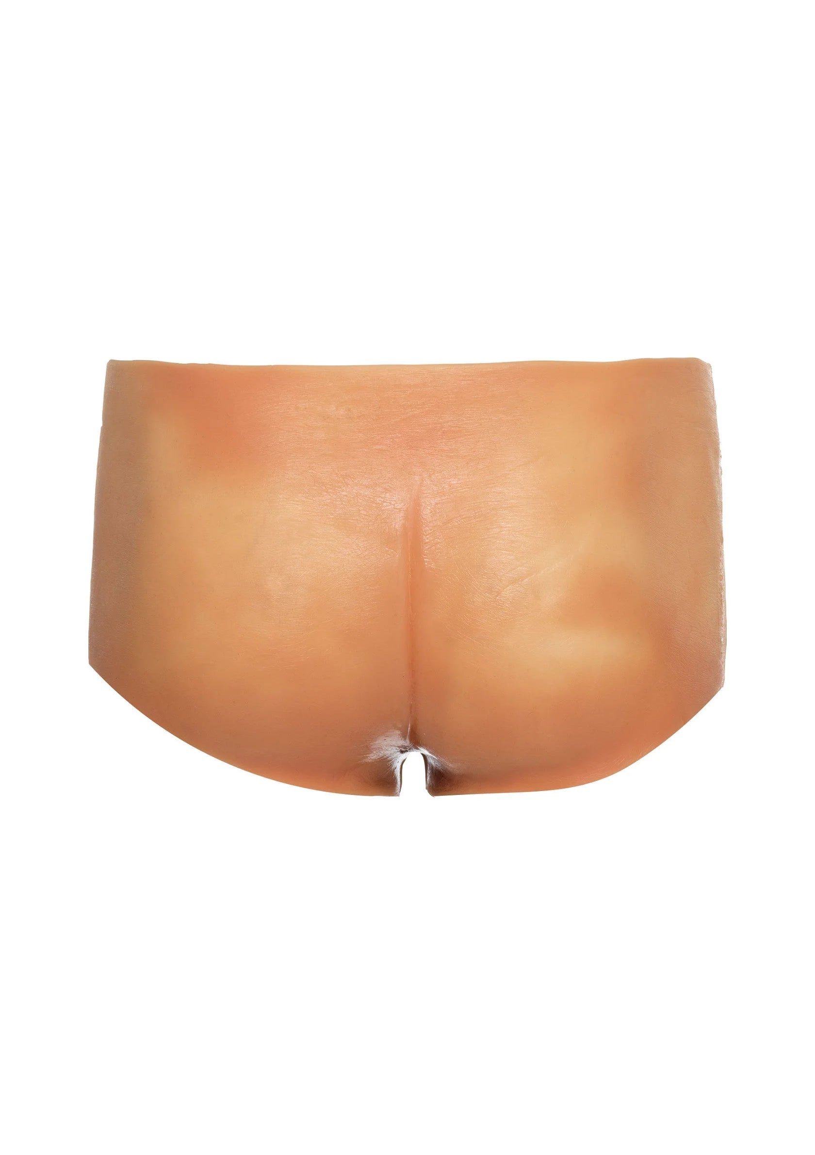 Lichtbruine boxershort met ingebouwd inzetstuk en open kruisnaad