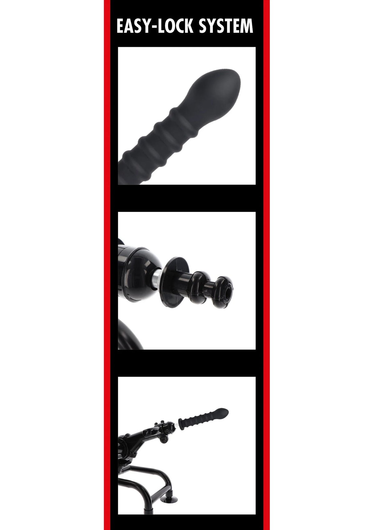 Verpakking met grafische uitleg EASY-LOCK SYSTEM en anale plug