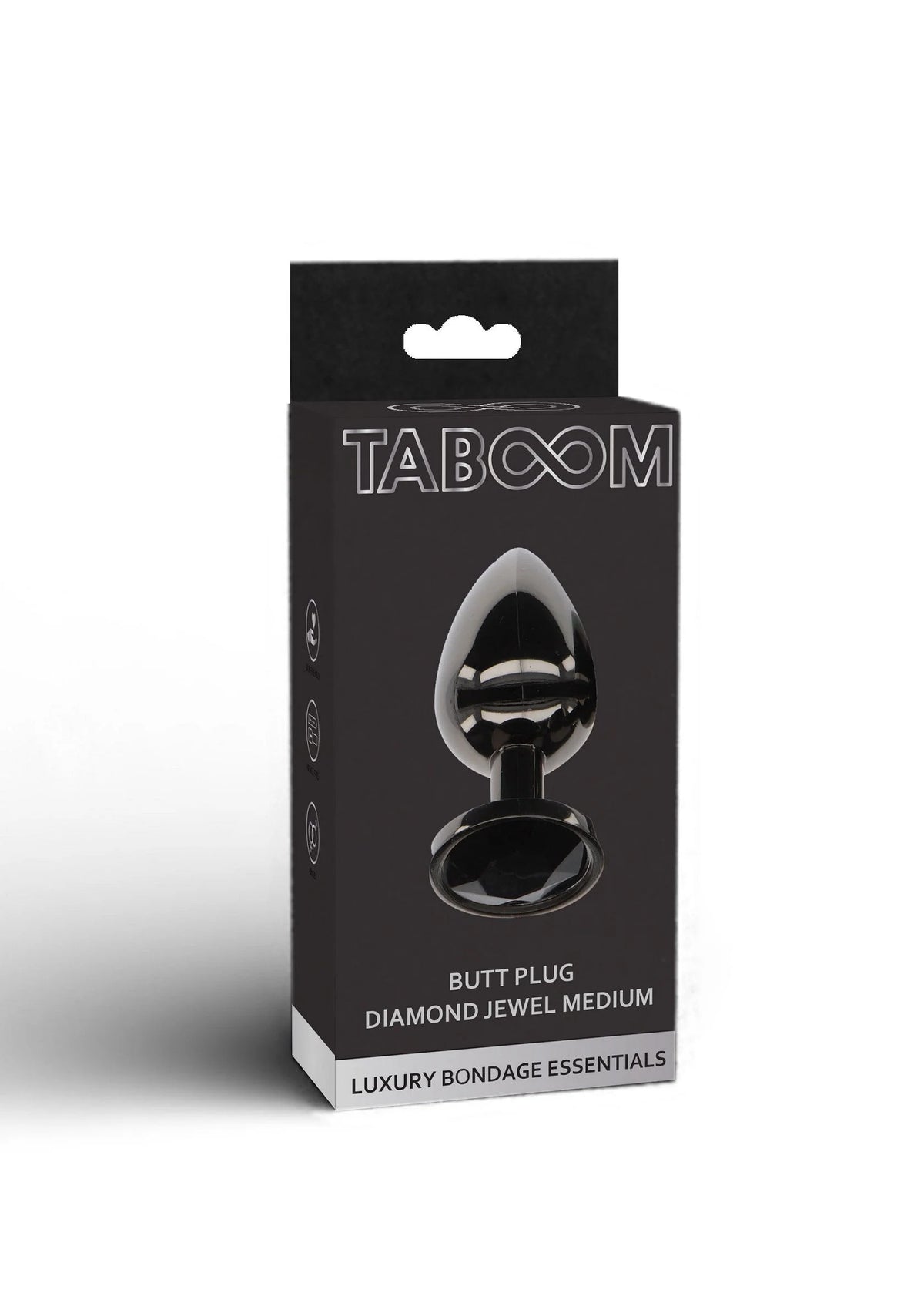 Bestel: Butt Plug With Diamond Jewel M - bij Happytoys: de erotische sex webshop | liever Happy dan Easy ⭐⭐⭐⭐⭐
