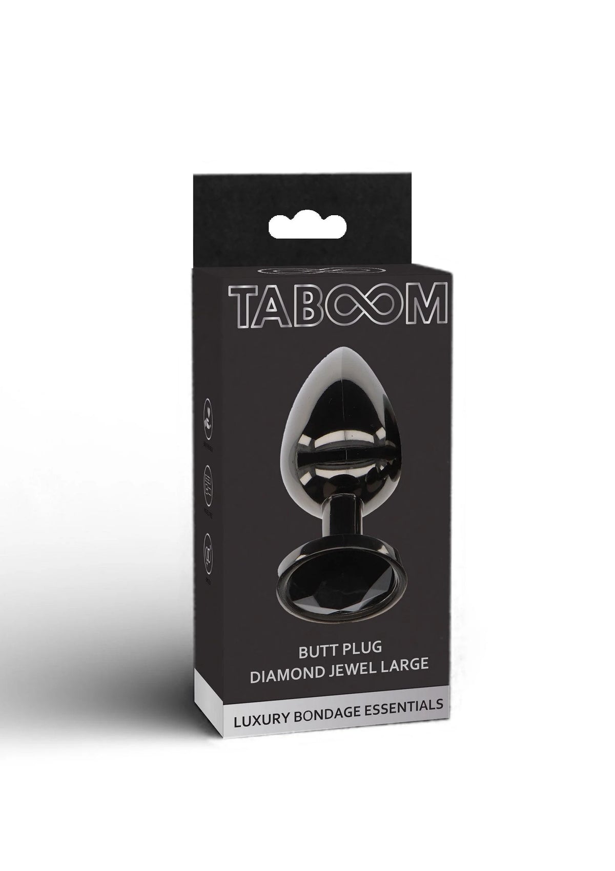 Bestel: Butt Plug With Diamond Jewel L - bij Happytoys: de erotische sex webshop | liever Happy dan Easy ⭐⭐⭐⭐⭐