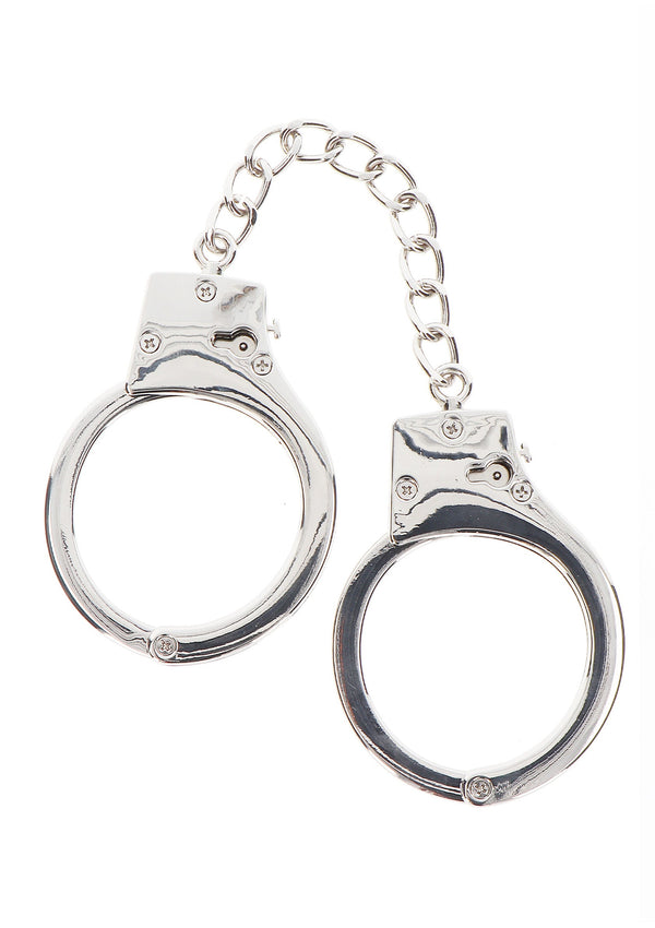 Versilberte BDSM Handschellen
