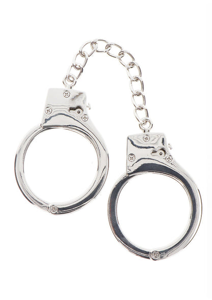 Versilberte BDSM Handschellen