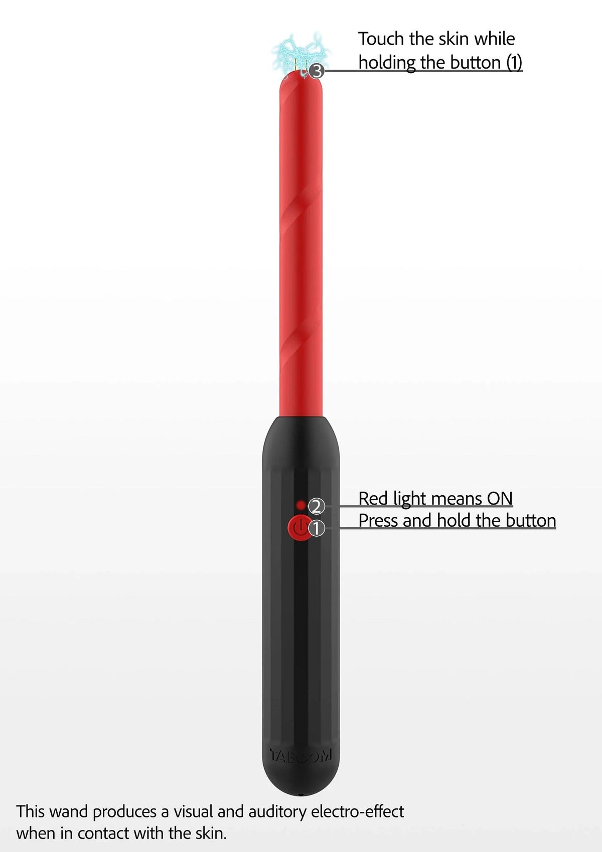 Bestel: Prick Stick Electro Shock Wand by Taboom Luxury Bondage Essentials - bij Happytoys.nl, happytoys.be, Happytoys.ae: erotische sex webshop | liever Happy dan Easy ⭐⭐⭐⭐⭐