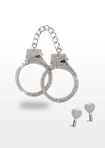 Bestel: Diamond Wrist Cuffs Silver - bij Happytoys: de erotische sex webshop | liever Happy dan Easy ⭐⭐⭐⭐⭐