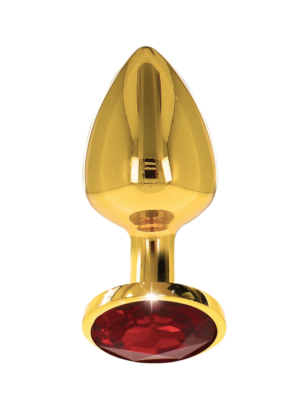 Bestel: Butt Plug With Diamond Jewel L - bij Happytoys: de erotische sex webshop | liever Happy dan Easy ⭐⭐⭐⭐⭐ - Default Title - 17169 - GOLD