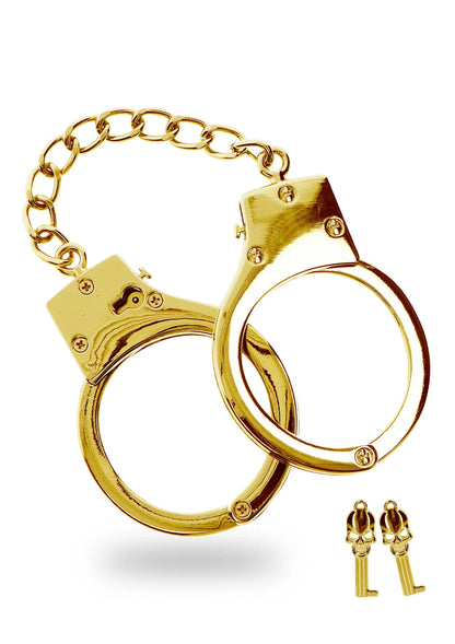 Bestel: Gold Plated BDSM Handcuffs - bij Happytoys: de erotische sex webshop | liever Happy dan Easy ⭐⭐⭐⭐⭐ - Default Title - 17170 - GOLD