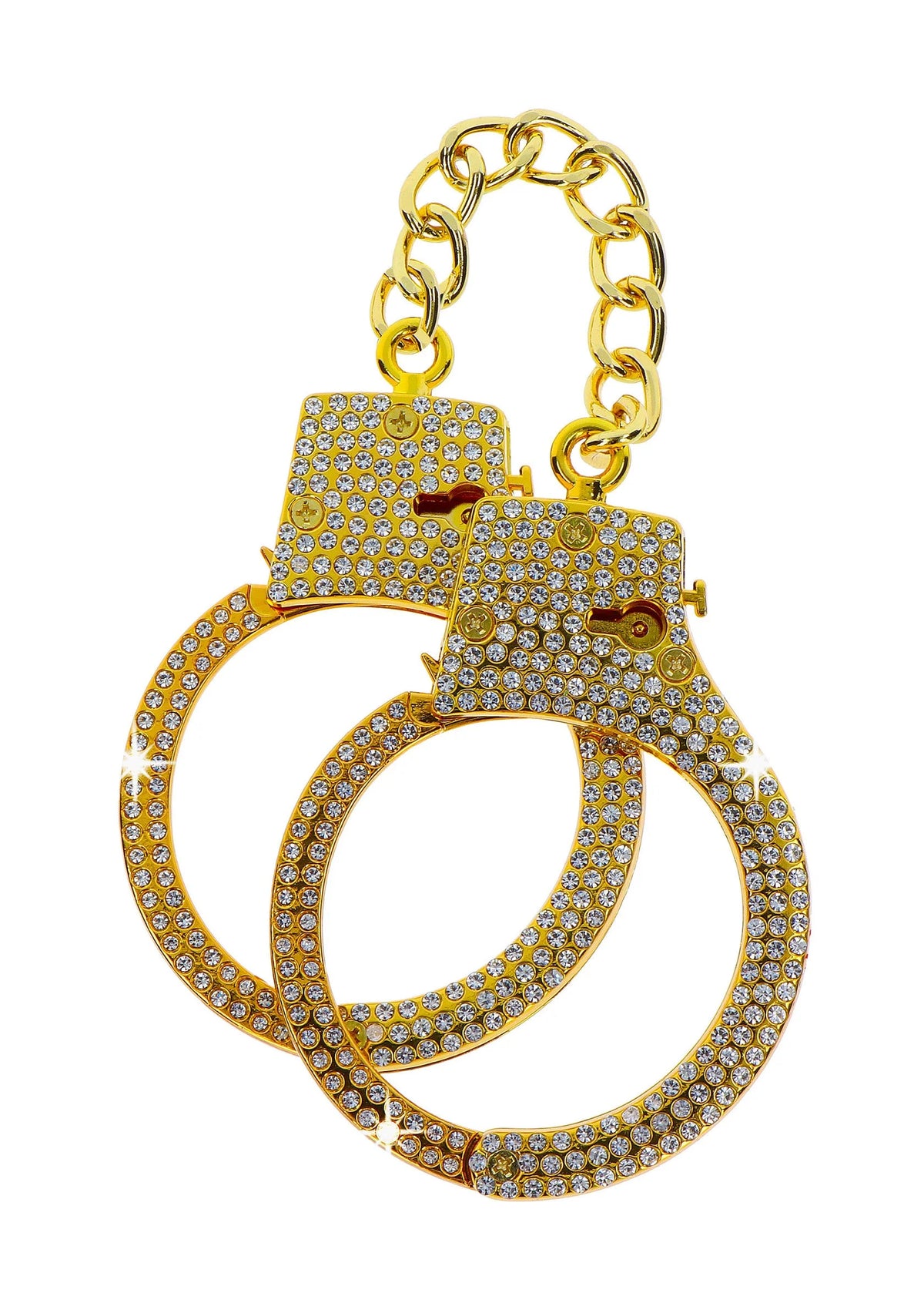Bestel: Diamond Wrist Cuffs Gold - bij Happytoys: de erotische sex webshop | liever Happy dan Easy ⭐⭐⭐⭐⭐