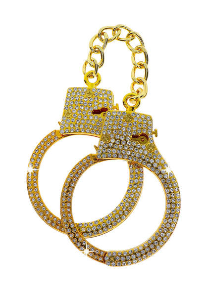 Bestel: Diamond Wrist Cuffs Gold - bij Happytoys: de erotische sex webshop | liever Happy dan Easy ⭐⭐⭐⭐⭐