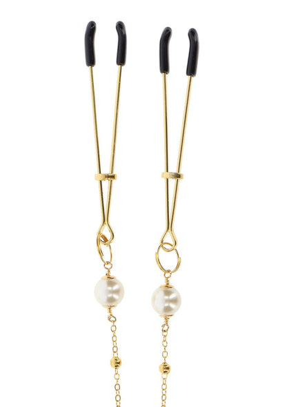Tweezers Pearl & Deluxe Chain by Taboom Nipple Play
