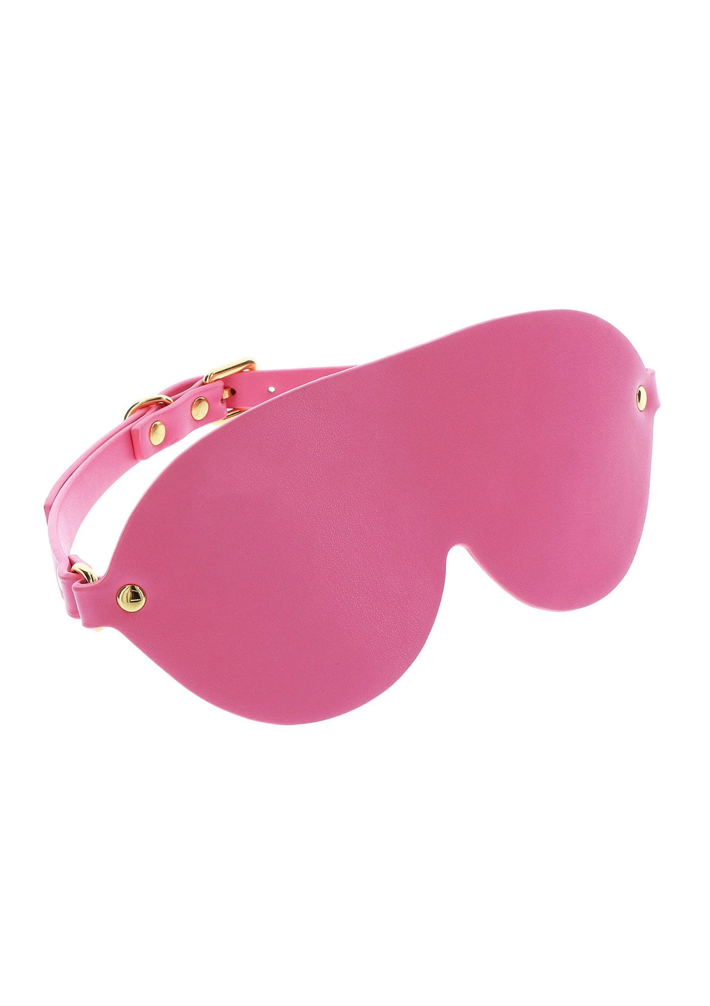 Roze blinddoek van Taboom met verstelbare band en goudkleurige ringen