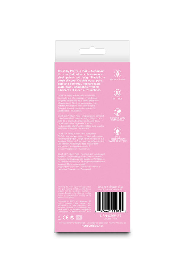 Crush Vibrator by NS Novelties Pretty in Pink
