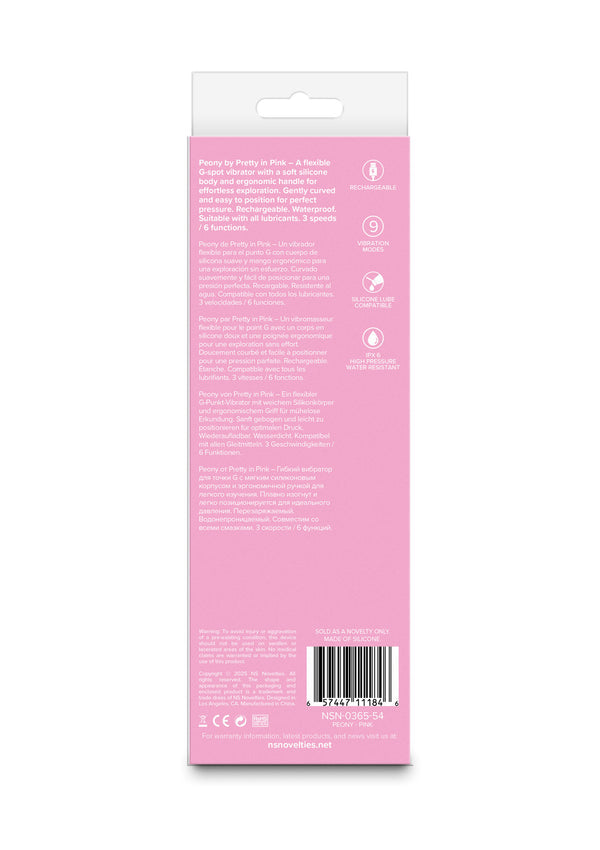 Peony G-Spot Vibrator by NS Novelties Pretty in Pink