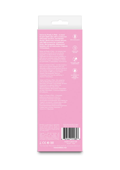 Velvet G-Spot Vibrator by NS Novelties Pretty in Pink
