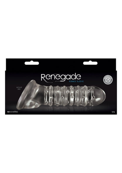 Verpakking met Renegade geribbelde sleeve, transparant TPE-materiaal