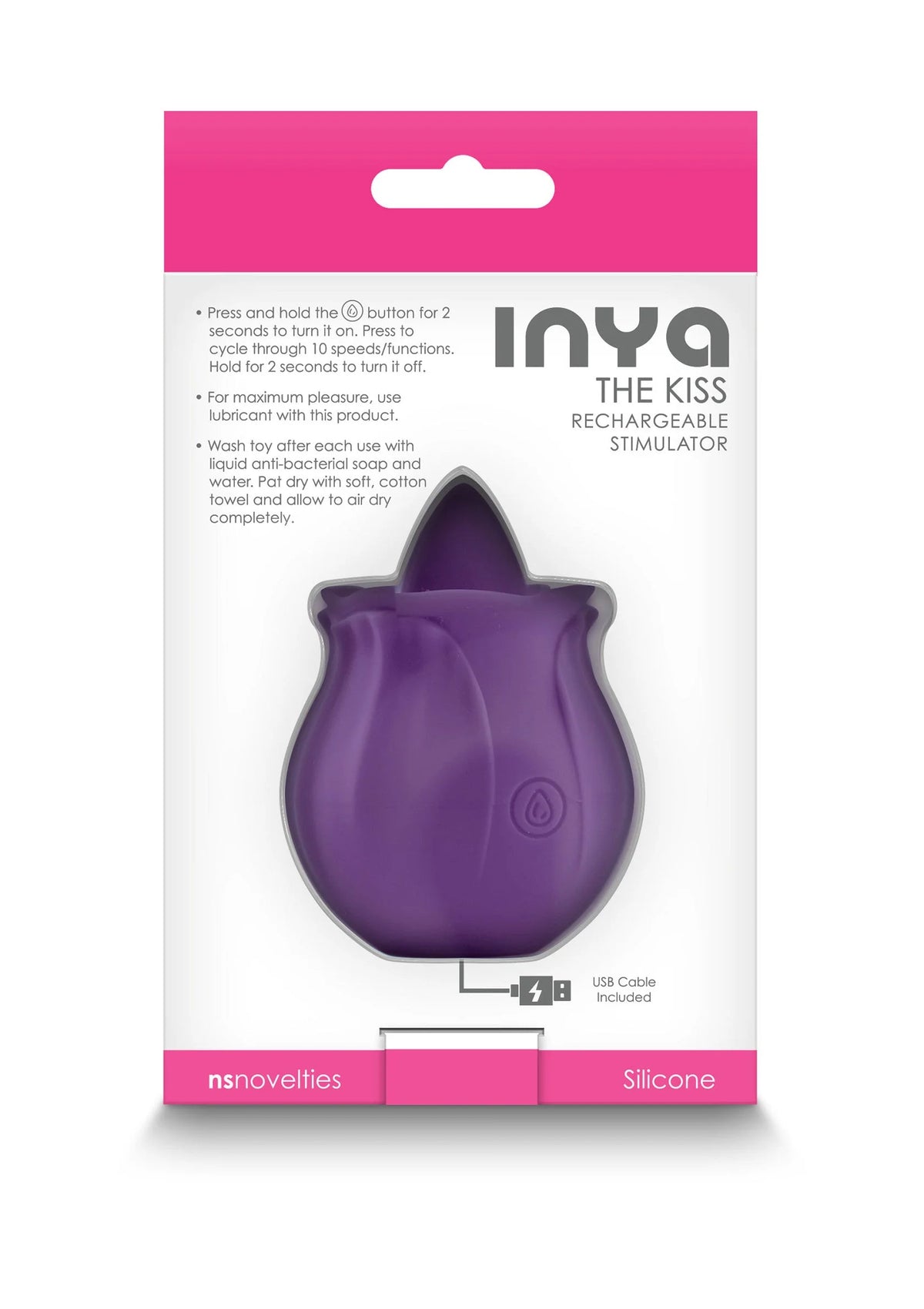 Bestel: INYA The Kiss Purple by NS Novelties - bij Happytoys: de erotische sex webshop | liever Happy dan Easy ⭐⭐⭐⭐⭐