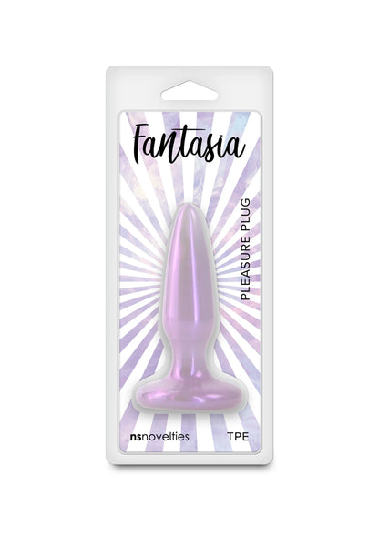 Fantasia Pleasure Plug mini verpakking met lila plug en type-aanduiding