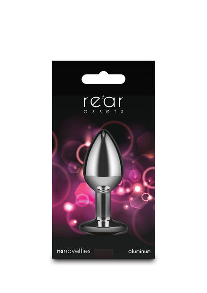 Rear Assets Silver butplug Small by NS Novelties