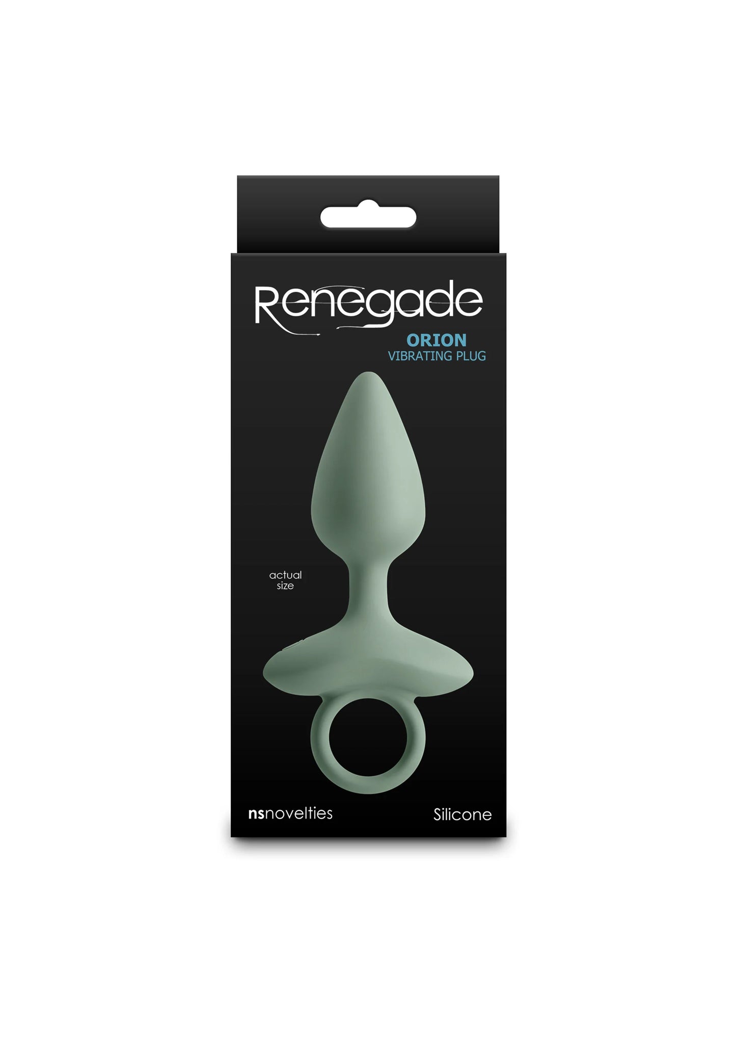 Renegade Orion vibrerende buplug, groene siliconen plug in verpakking