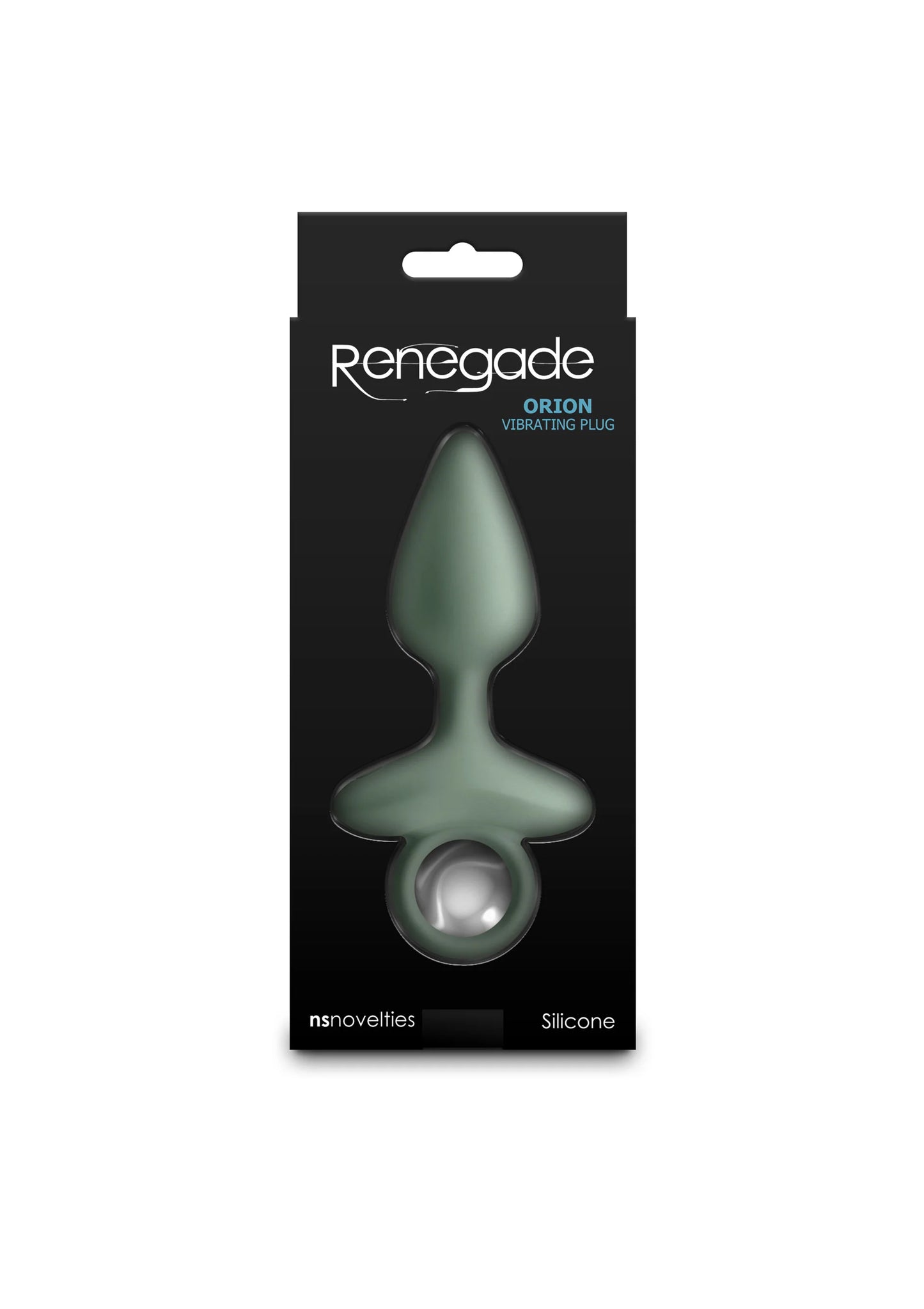 Renegade Orion vibrerende buplug, groene siliconen plug in verpakking