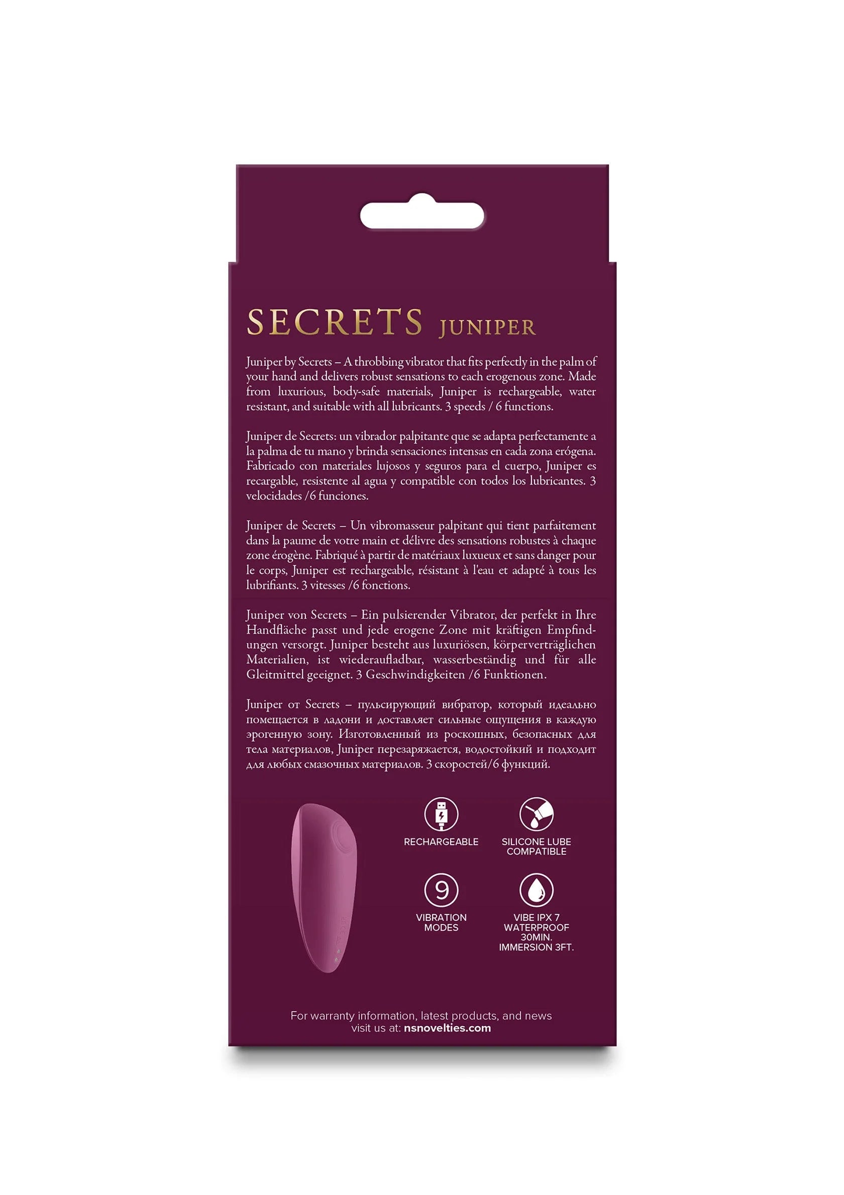 Beste vandaag nog: Secrets Juniper compact vibrator by NS Novelties - bij Happytoys Sexshop: Toys for Feeling Happy & Easy 😊
