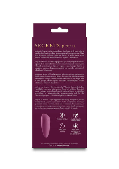 Beste vandaag nog: Secrets Juniper compact vibrator by NS Novelties - bij Happytoys Sexshop: Toys for Feeling Happy & Easy 😊