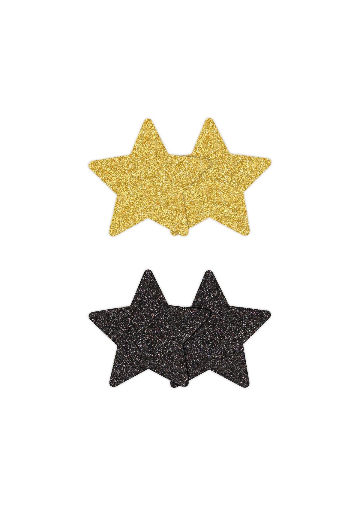 Bestel: Pasties Glitter Stars 2 Pair - bij Happytoys: de erotische sex webshop | liever Happy dan Easy ⭐⭐⭐⭐⭐