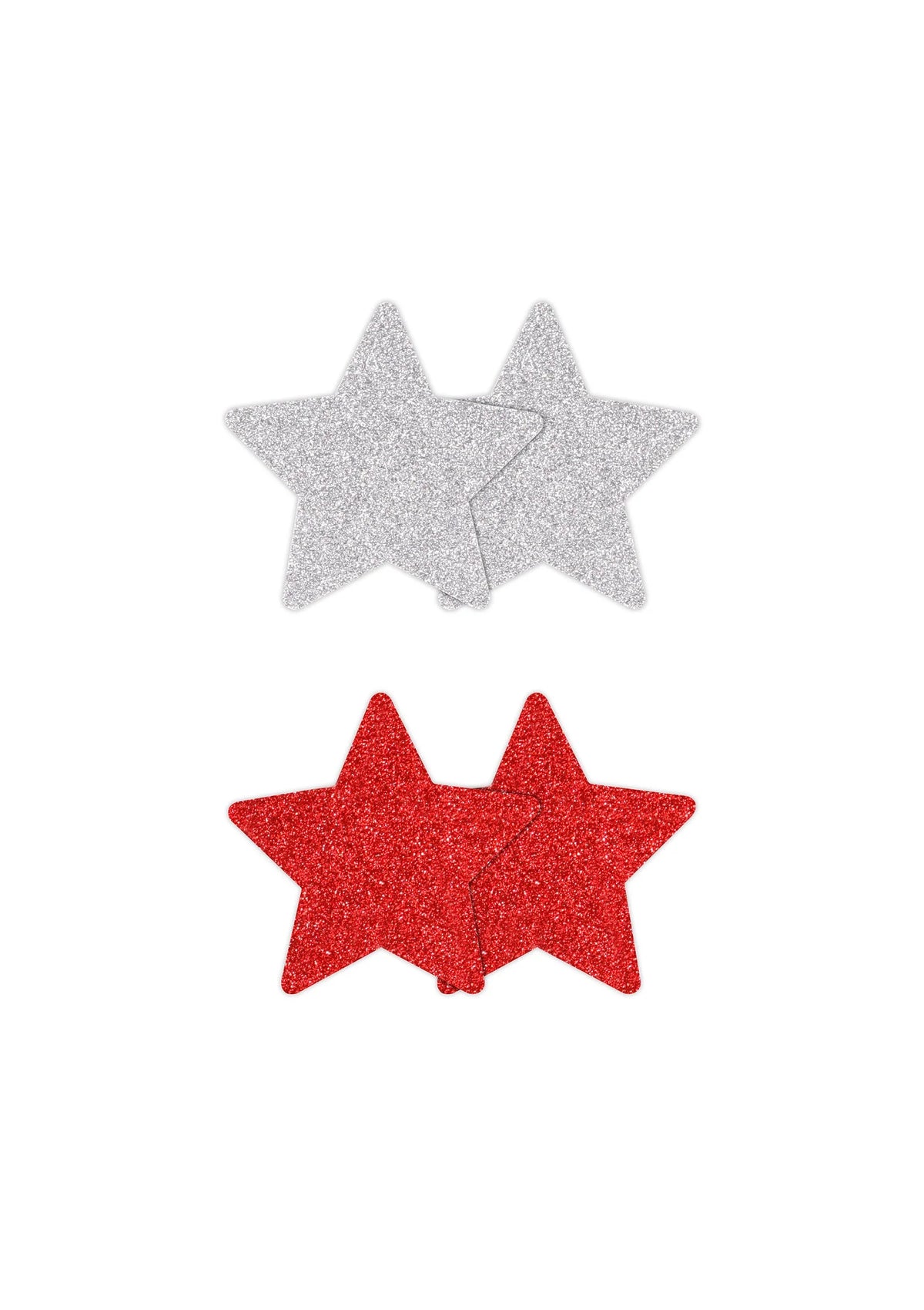 Bestel: Pasties Glitter Stars 2 Pair - bij Happytoys: de erotische sex webshop | liever Happy dan Easy ⭐⭐⭐⭐⭐