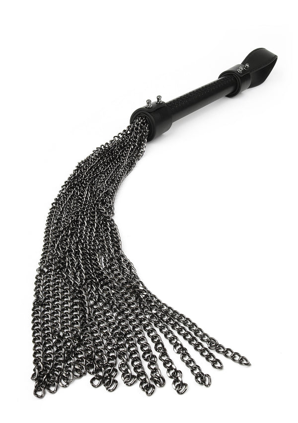 Genuine Leather Chain Whip by Hidden Desire Master