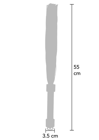 Leren zweep, 55 cm lengte; maat 3,5 cm
