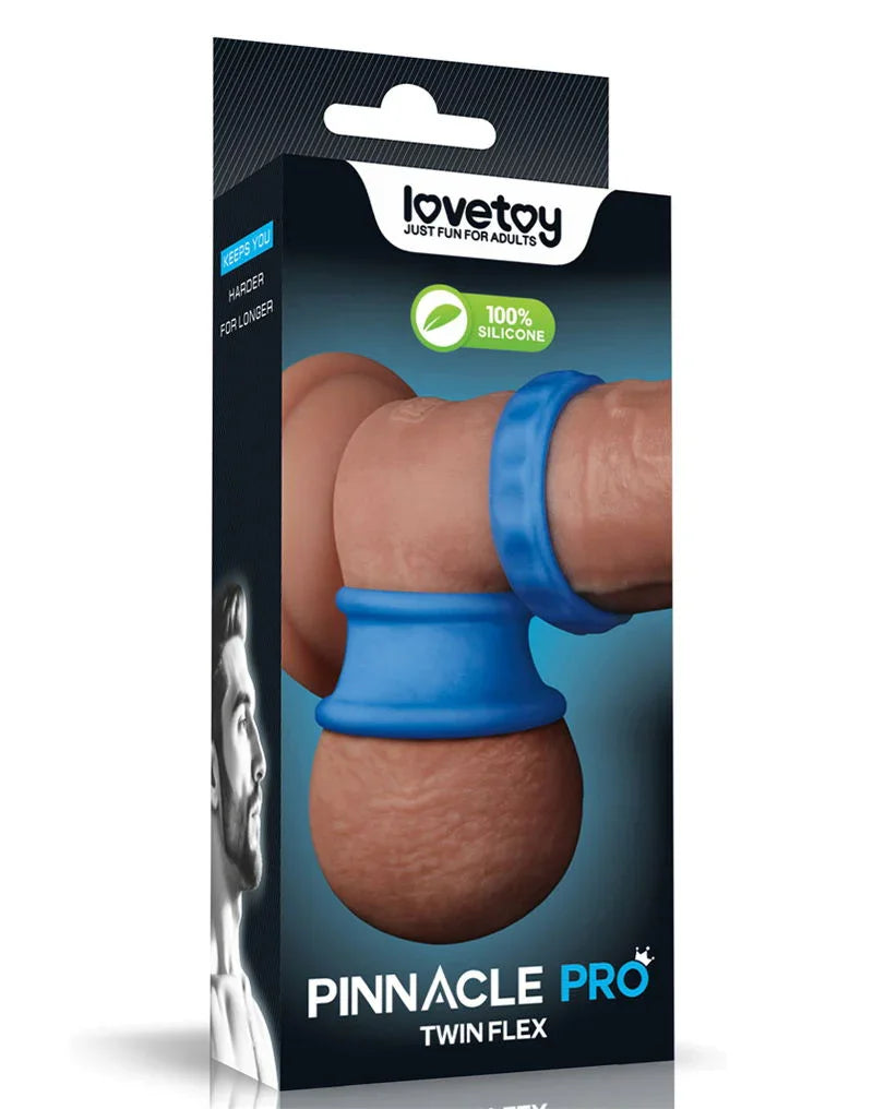 LoveToy - Pinnacle Pro - Twin Flex Stretcher - Blauw - Happytoys Sexshop: Toys for Feeling Happy & Easy 😊 - Discreet geleverd