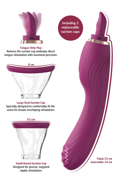 Euphoria Tongue, Suction & Stimulator by She.E.O