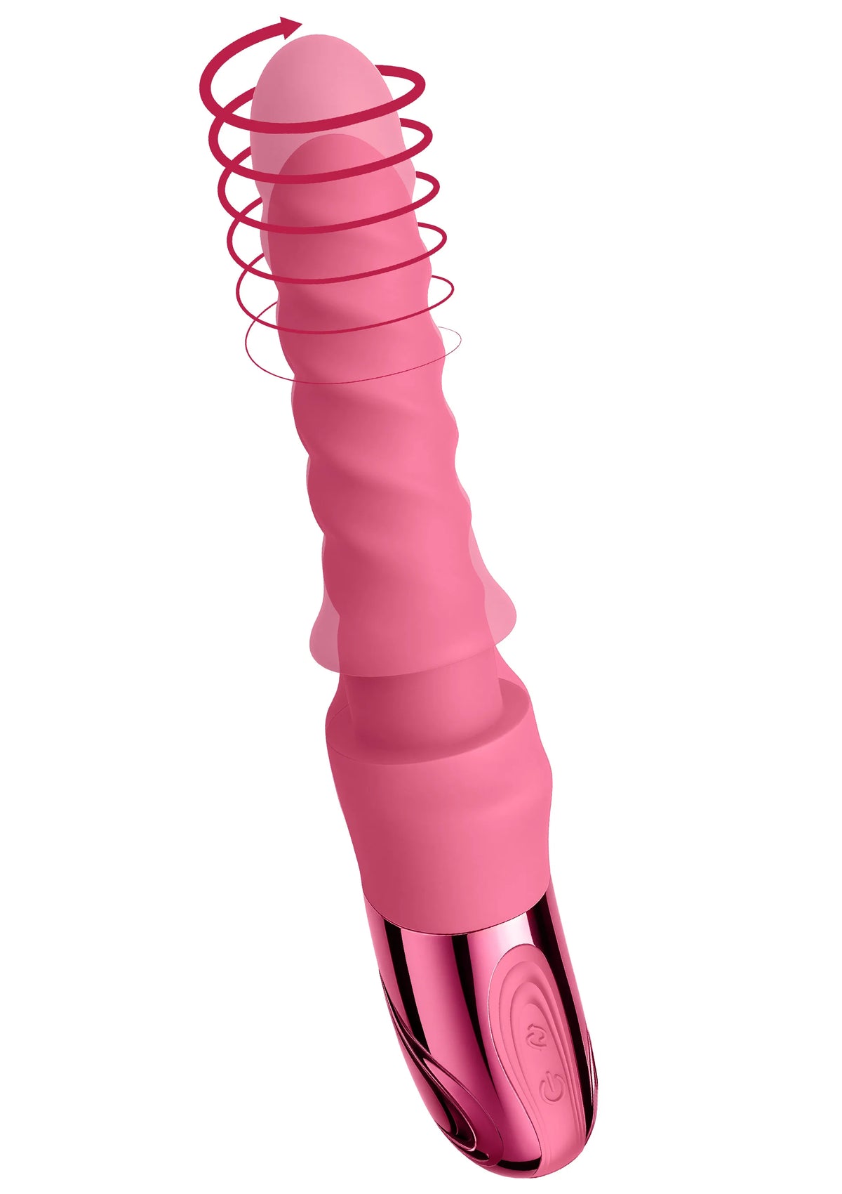 Bestel: Swirl Ribbed Massaging Vibrator by She.E.O. - vibrators bij Happytoys.nl, happytoys.be, Happytoys.ae: erotische sex webshop | liever Happy dan Easy ⭐⭐⭐⭐⭐ - Default Title - 20221 - PINK