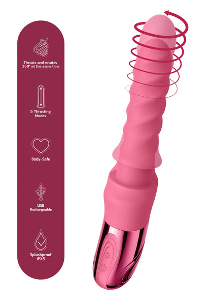 Bestel: Swirl Ribbed Massaging Vibrator by She.E.O. - vibrators bij Happytoys.nl, happytoys.be, Happytoys.ae: erotische sex webshop | liever Happy dan Easy ⭐⭐⭐⭐⭐