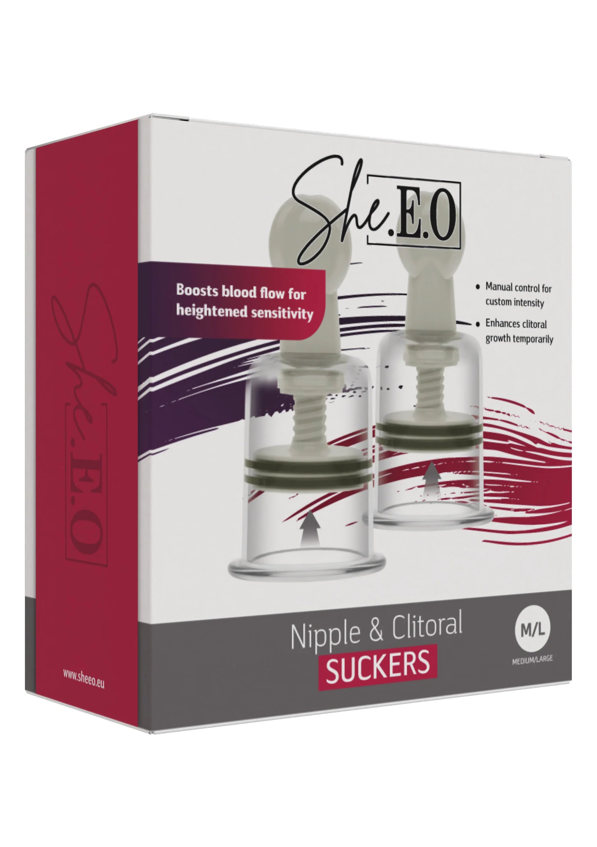 She.E.O verpakking voor tepel- en clitoriszui gers M/L