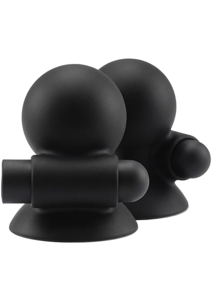 Beste vandaag nog: Vibrating Nipple Suckers by She.E.O. - bij Happytoys Sexshop: online sex shop for Feeling Happy & Easy 😊 - Default Title - 20260 - BLACK