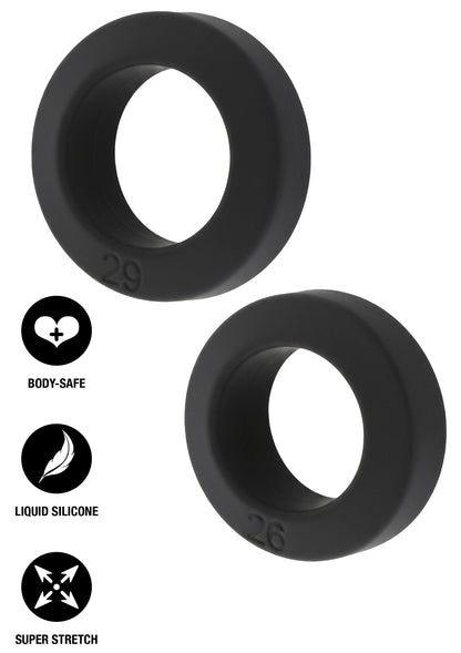 Double Stackers C-Rings 2 Pcs Set by Hiden Desire